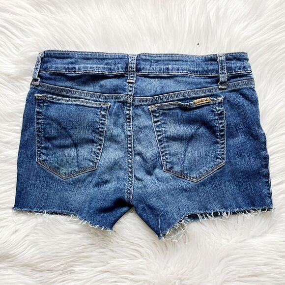Joe's Jeans The Vixen Cut Off Shorts Dark Blue Denim Wash Size 31 - Picture 3 of 6